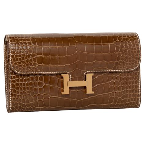 hermes crocodile wallet ebay|hermes alligator long wallet.